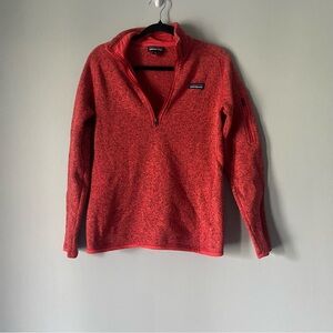 Patagonia women’s 1/4 Zip Better Sweater pull over Medium